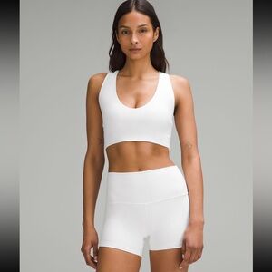 Lululemon Bend This Scoop and Cross Bra in White in Size S/M